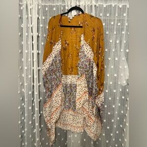 NWT! American Eagle Floral Patchwork Kimono Cardigan